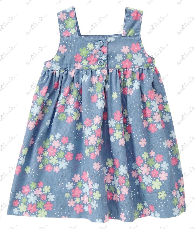 Robe Gymboree Imprimé Floral En Velours Côtelé Avec Bloomers - Taille 2T - Neuf Avec étiquettes