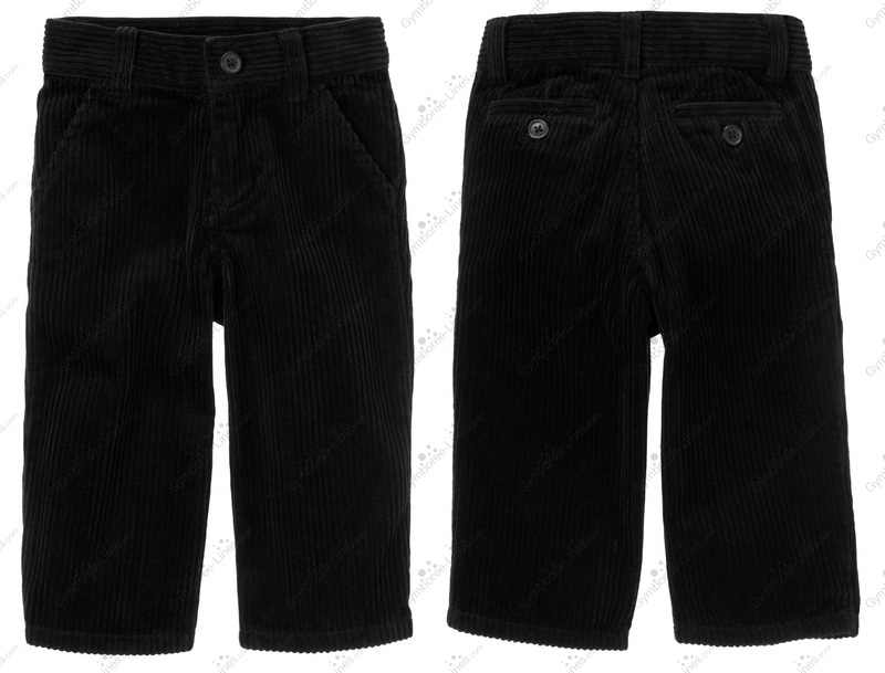 2012 Gymboree Dressy Corduroy Pant {Black} (Boy Baby/Toddler Solid