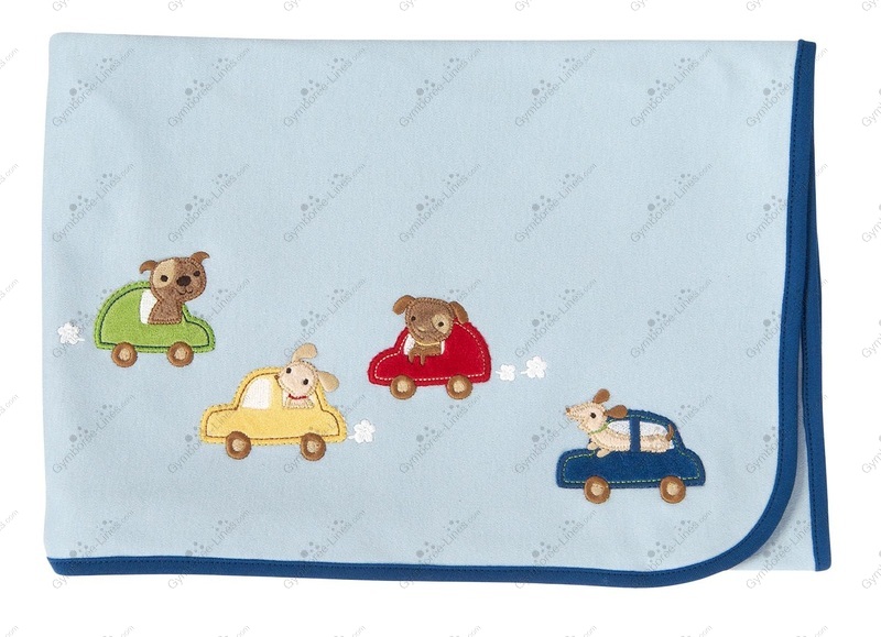 2012 Gymboree Dogs & Cars Blanket (Boy Layette/Newborn Blanket(s