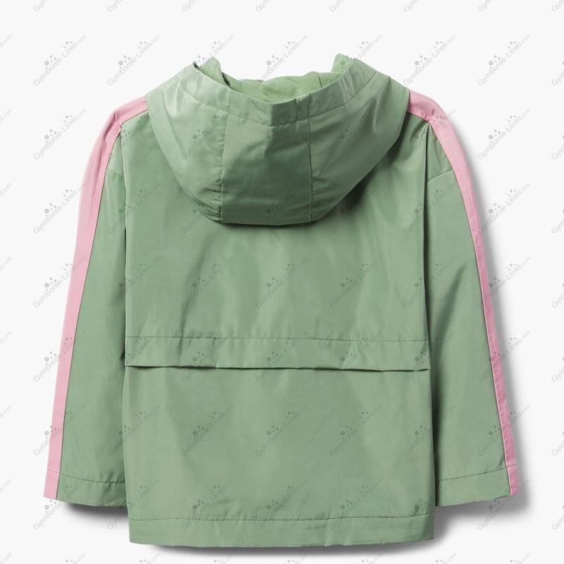 2019 Gymboree Colorblock Rain Jacket (Girl Kid Hooded/Hoodie Raincoat
